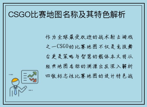 CSGO比赛地图名称及其特色解析